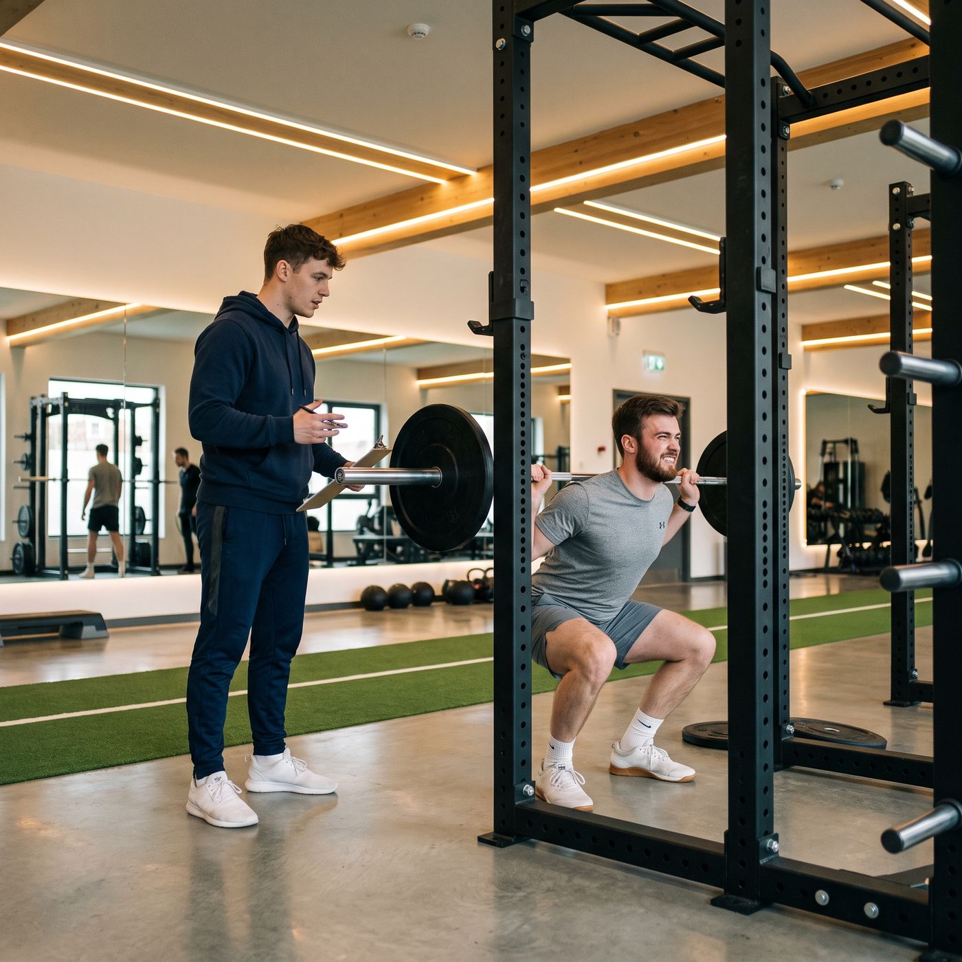 Morning lift with a spot